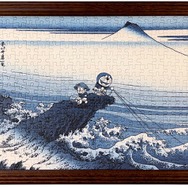 ドラえもん 浮世絵・越前和紙パズル「富嶽三十六景 甲州石班澤」