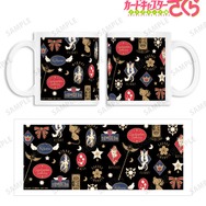 「モチーフ柄 マグカップ（ブラック）」
