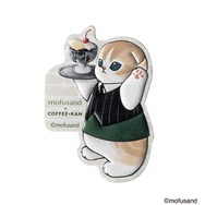 『mofusand』×珈琲館　全6種の「レザー風ステッカー」は 2,500 円（税込）以上のレシートで1個交換できる