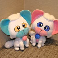 ネガとポジのぬいぐるみ