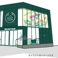 ザボディショップ渋谷店限定ウィンドウディスプレイ