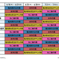 コラボ風呂スケジュール