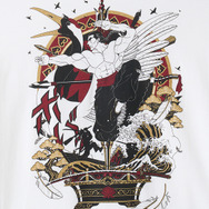 アニメ『刃牙道』×グラニフ　「消力（シャオリー）｜Tシャツ」部分アップ