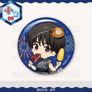まるくじ「呪術廻戦 Summer memories YUKATA style」復刻版　小吉：缶バッジ【灰原 雄A】