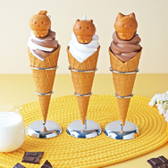 ベビーカステラ付きソフト　ミルク/チョコレート/ミックス　各700円(税込)