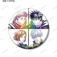 アニメ『呪術廻戦』5周年 Ani-Art 75mmオーロラ缶バッジ AMNIBUS限定特典