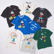 JOURNAL STANDARD「MICKEY MOUSE / ミッキー マウス 別注 サッカー プリント Tシャツ」