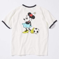 JOURNAL STANDARD「MICKEY MOUSE / ミッキー マウス 別注 サッカー プリント Tシャツ ホワイトA」