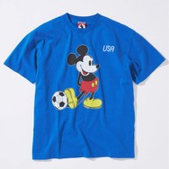 JOURNAL STANDARD「MICKEY MOUSE / ミッキー マウス 別注 サッカー プリント Tシャツ ブルーA」