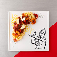 「ウルトラマン パスタ食堂 ウルスパ」ウルトラマンvsバルタン星人 トマトシュリンプパスタ（イメージ）
