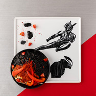 「ウルトラマン パスタ食堂 ウルスパ」ウルトラゼロキック！暗黒のベリアル イカ墨パスタ（イメージ）