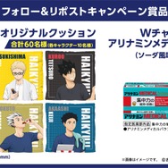 「アリナミン×ハイキュー!! 元気を繋げ！」キャラクターオリジナルクッション