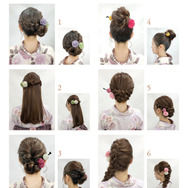 ヘアセット一例