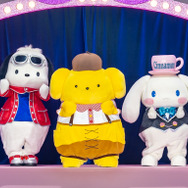 左からポチャッコ、ポムポムプリン、シナモロール