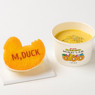 ビスケット型サンドイッチ＆ひんやりコーンスープ