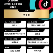 「TikTok上半期トレンド大賞2026」