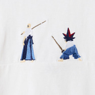 アニメ『真・侍伝YAIBA』×グラニフ　「永遠のライバル｜ビッグシルエットTシャツ」部分アップ