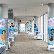 「ハルカス300×名探偵コナン 衝空の晴天台」　60階「天上回廊」装飾　柱ラッピング（イメージ）