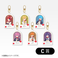 Ｃ賞：グリッターアクリルキーホルダー(Prince Ver.)/全6種