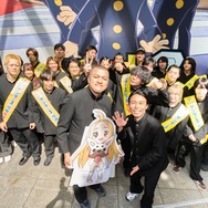 渋谷に“雷警報”発生!? アニメ『サンダー３』放送開始日に渋谷をジャック！学ラン33人が大捜索、カミナリがスペシャルネタ披露