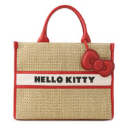 HELLO KITTY×VIS　「日焼けデザイン ハローキティ雑材トートバッグ Red」
