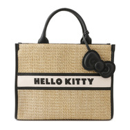 HELLO KITTY×VIS　「日焼けデザイン ハローキティ雑材トートバッグ Black」