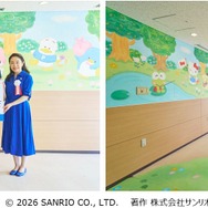 サンリオ、日本赤十字社医療センター小児病棟を23キャラクターを用いた空間づくりで支援