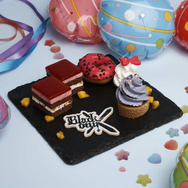 「超かぐや姫！ × andGALLERY Collaboration Cafe」　コラボメニュー「Black onyXのスイーツプレート」
