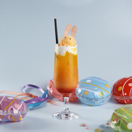 「超かぐや姫！ × andGALLERY Collaboration Cafe」　コラボドリンク「かぐやのオレンジフロート」