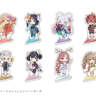 「超かぐや姫！ × andGALLERY Collaboration Cafe」　トレーディングミニキャラアクリルスタンド（全8種）
