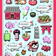 ▲ [JALオリジナル]ボンボンドロップシール 日本旅行