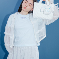【シナモロール】ラインストーンTシャツ