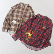 Winnie the Pooh/シアーチェックシャツ