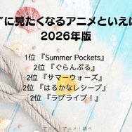 [“夏”に見たくなるアニメといえば？ 2026年版]第1位～第5位までを一気に見るならコチラ
