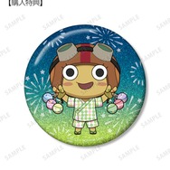 チキチータ ちびキャラ 夏祭りver. 75mmグリッター缶バッジ AMNIBUS＆アニメイト限定特典