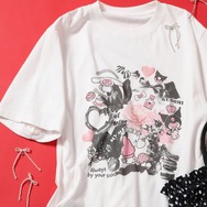 サンリオキャラクターズコラージュプリントＴシャツ　¥5,995 tax in