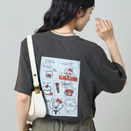 “HELLO KITTY”目隠し コミックプリントTシャツ　¥5,995 tax in