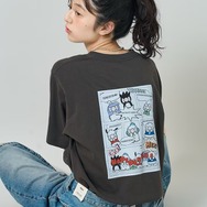 ”CINNAMOROLL” 目隠し コミック柄 プリントTシャツ　￥5,995 tax in