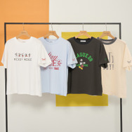 【Mickey＆Friends】ビンテージ加工アソートプリントTシャツ