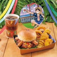 ルフィのビーフ＆ソーセージ・バーガーセット