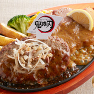 悲鳴嶼行冥（ひめじまぎょうめい）の鉄塊ハンバーグと堅牢ポークステーキコンボ