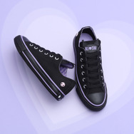 ポムポムプリン＆クロミ＆ハローキティが「CONVERSE」に！耳やベレー帽デザインのアンクルパッチ、ドクロの刺繍、赤いリボンのかかと紐…特別なオールスターが登場☆