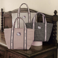 HLT x Hello Kitty Tweed Tote Bag