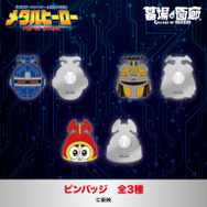 ピンバッジ全3種／各1,320円(税込)サイズ：30mm角