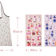 リトルミイ フラワーエコバッグ、ぷっくりシール