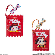 ミルキーまんまるビスケット ミニチュアマスコット&ミニポーチつき