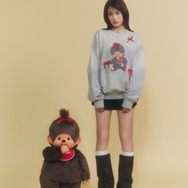 【Monchhichi×EMODA】フォトプリントオーバースウェット