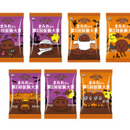 不二家のお菓子がハロウィンデザインに♪ カントリーマアム、ホームパイ、ミルキーのパッケージに仮装をしたペコちゃん＆サンリオキャラたちが！