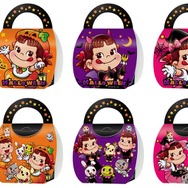 不二家のお菓子がハロウィンデザインに♪ カントリーマアム、ホームパイ、ミルキーのパッケージに仮装をしたペコちゃん＆サンリオキャラたちが！