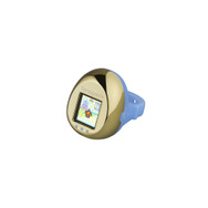 Tamagotchi ring（White/Blue＆Metalliic Gold